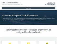 Tablet Screenshot of danitaxi.hu